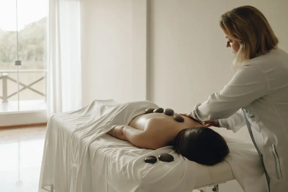 Massagem terapêutica no spa